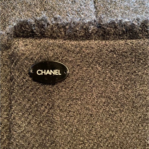 Chanel Black Wool Trench Coat size 38 - Picture 7 of 8